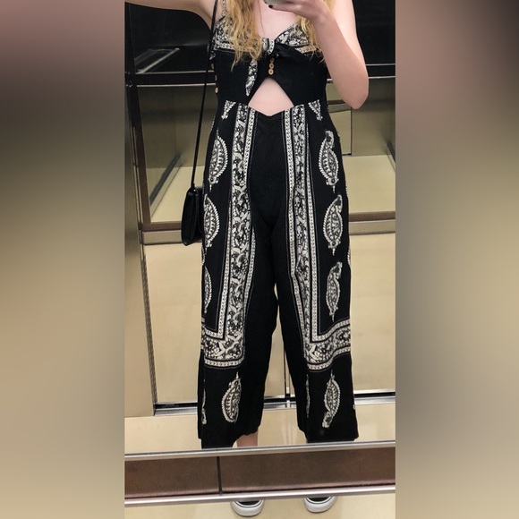 Free People Pants - Free People long black romper